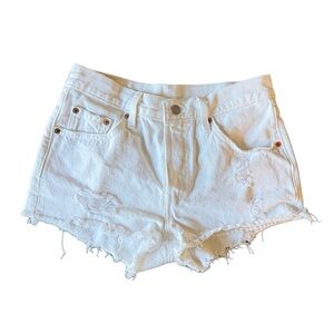 FLASH SALE⚡️Vintage 501® White Denim Shorts